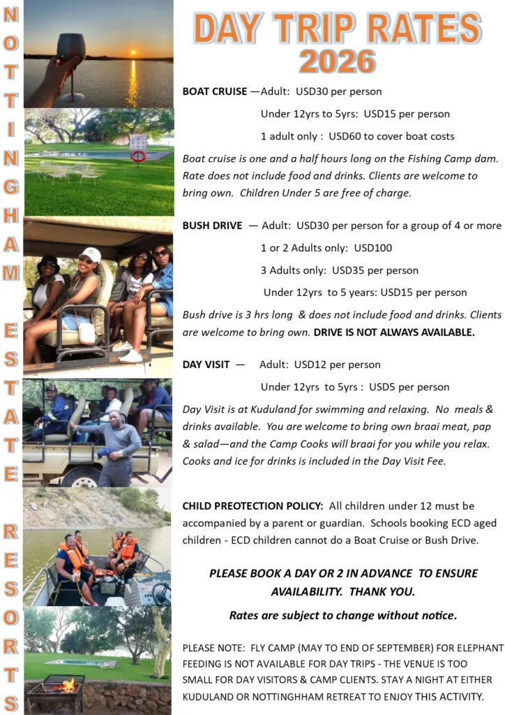 Nottingham Estate -2026 DAY TRIP RATES 2026